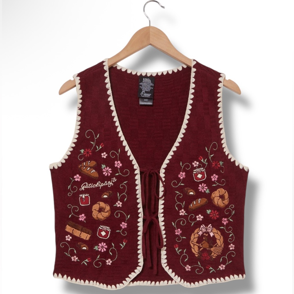 Studio Ghibli Kiki's Delivery Service Bakery Embroidered Women's Vest